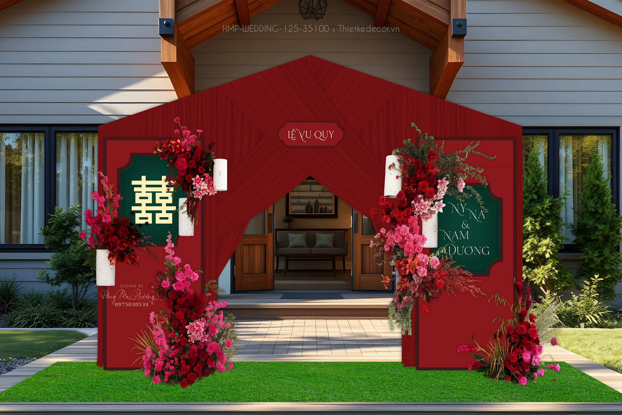 File thiết kế Cổng cưới, trang trí tiệc cưới đẹp